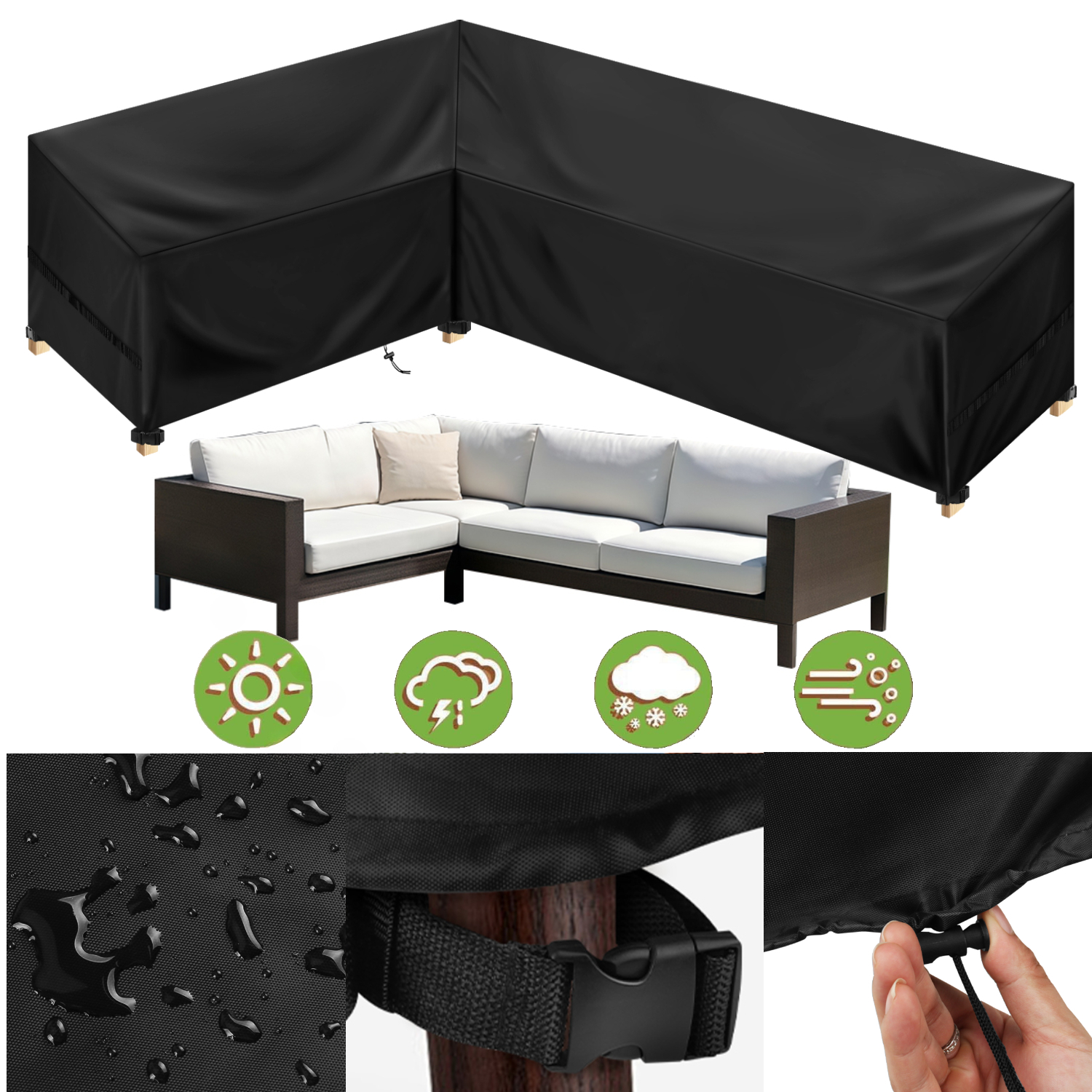 Outdoor Furniture Plans - Outdoor Waterproof Sectional Sofa Cover Heavy