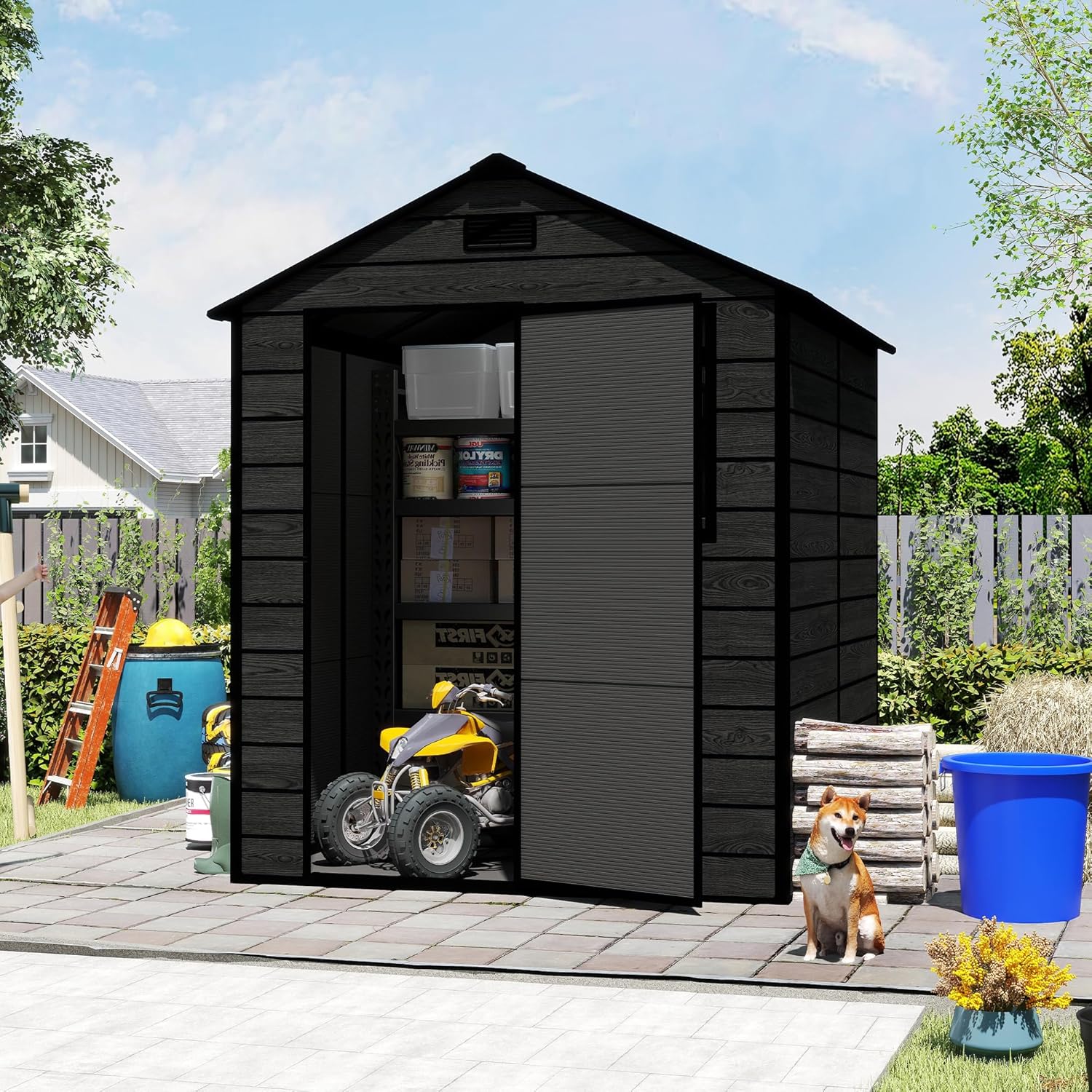 Outdoor Furniture In Store - Plastic Storage Shed 6x6 Ft, Resin