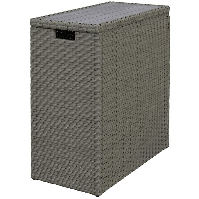 Garden Storage Box - Poly Rattan Garden Box, 66 L