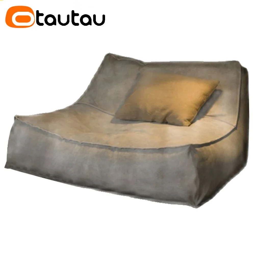 Outdoor Furniture Plans - OTAUTAU Thick Waterproof Suede Chaise Lounge