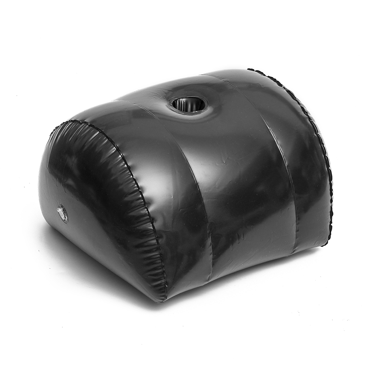 Outdoor Furniture In Store - Black semi-circular inflatable pillow, outdoor travel