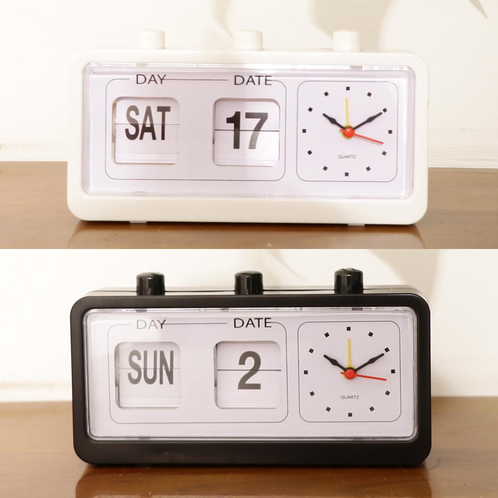Outdoor Furniture Vintage - Vintage Flip Alarm Clock Retro Calendar