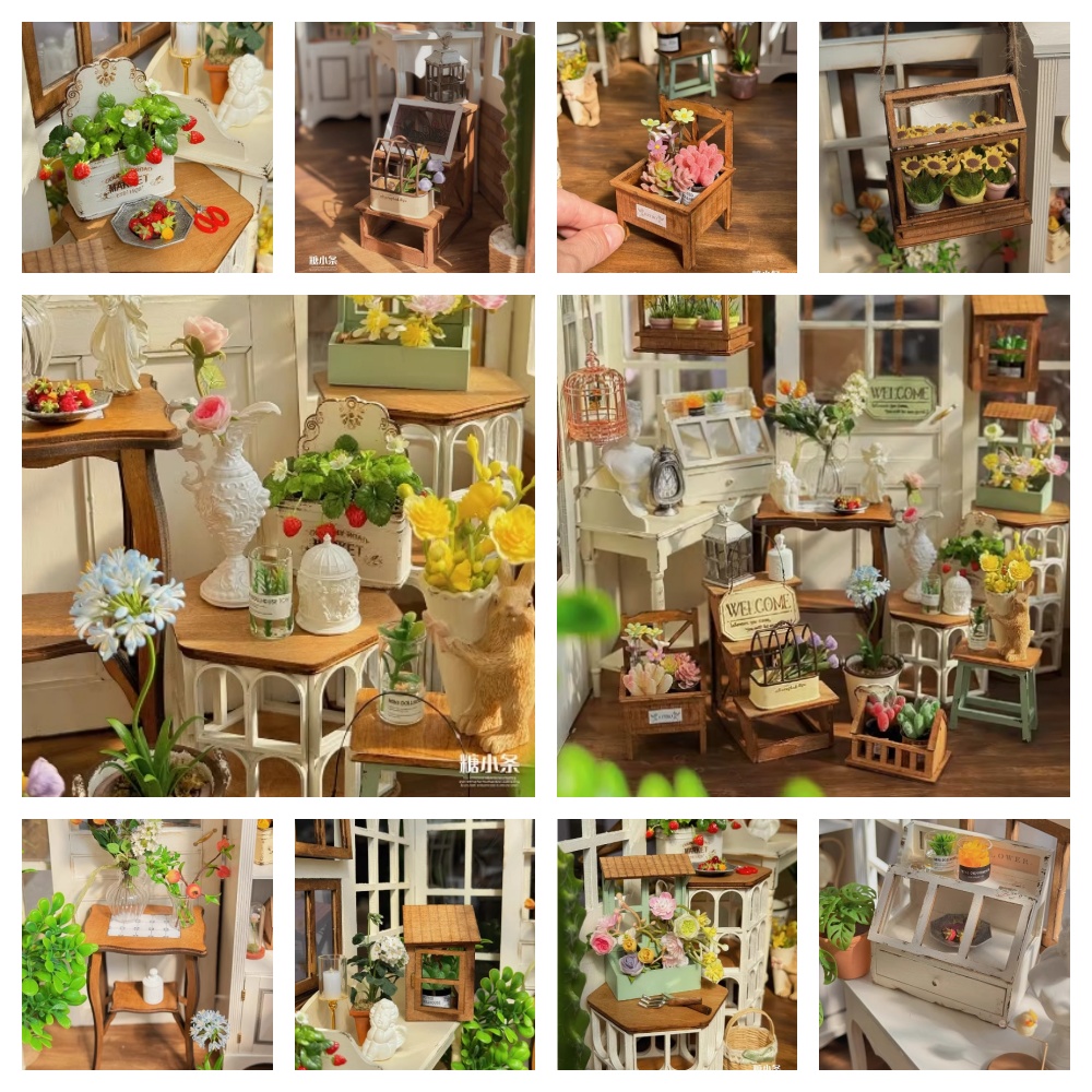 Outdoor Furniture Vintage - Doll House Miniature Garden Accessories Vintage