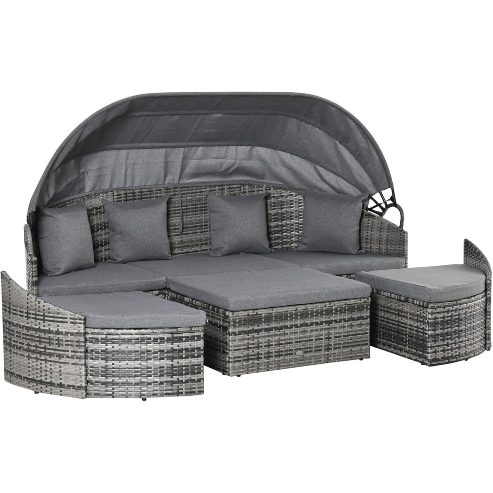 Outdoor Furniture On Sale - 4-Piece Outdoor Rattan Furniture Set, Round