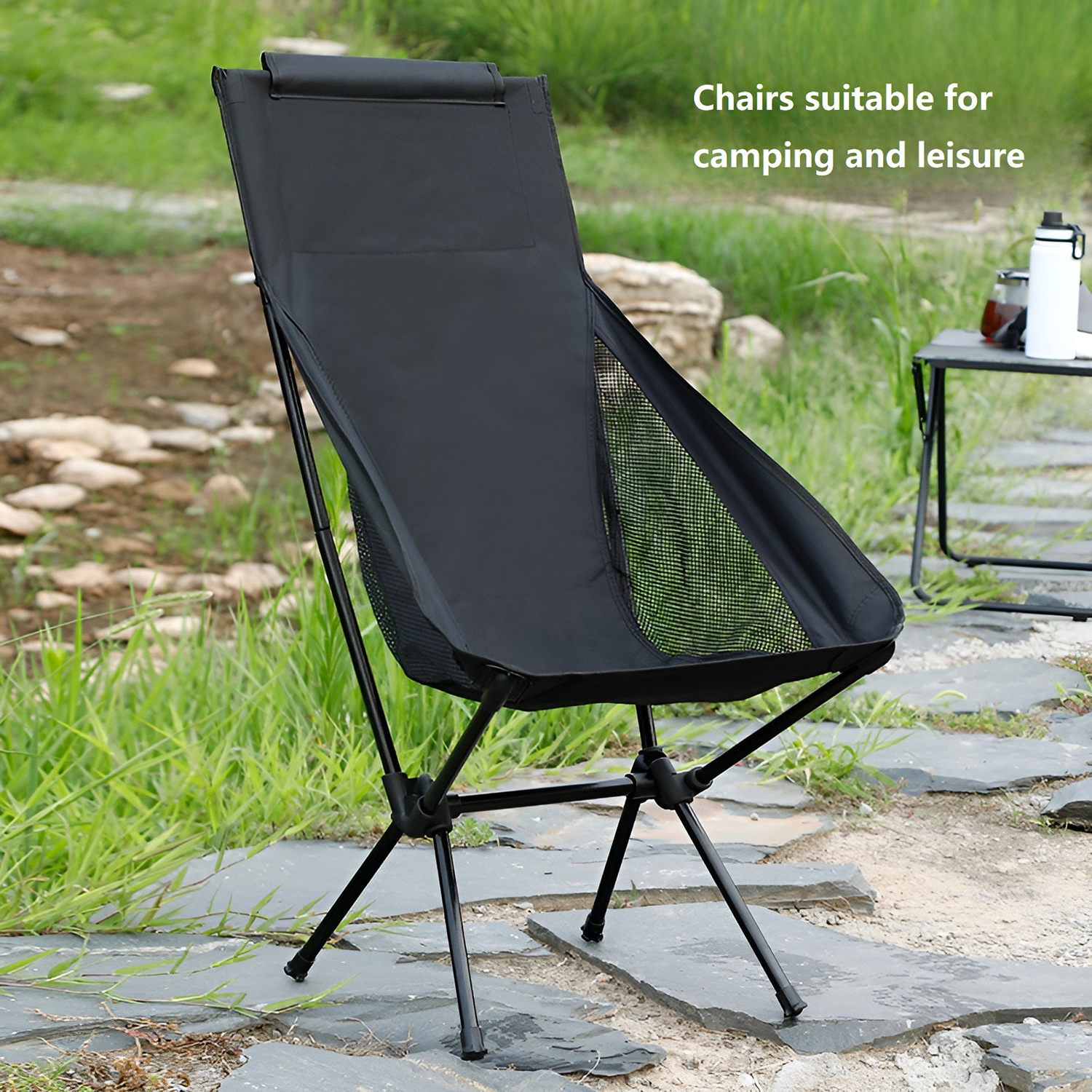 Outdoor Furniture Bali - Foldable Camping Chairs Set Lightweight folding