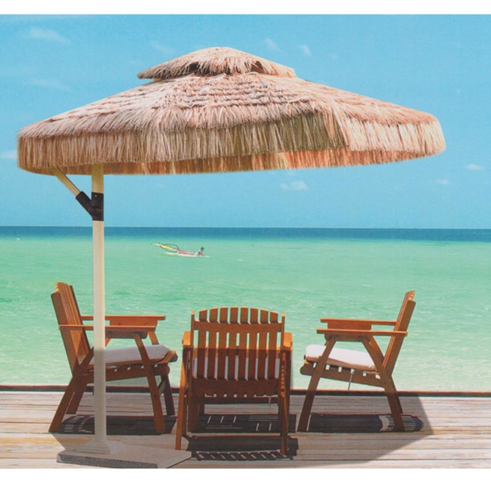 Outdoor Furniture Warehouse - Sun Tassel Bamboo Beach Cloth Parasol