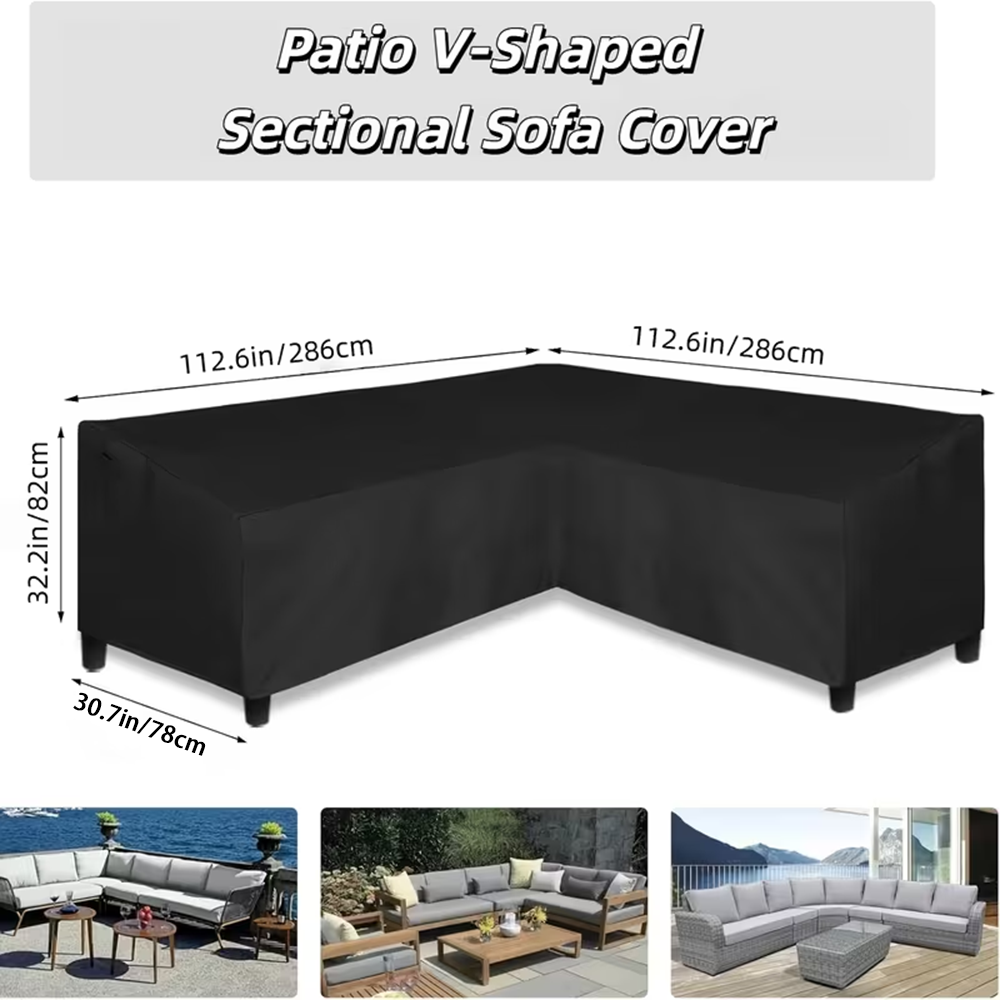 Heavy-duty L-shaped outdoor so - Outdoor Furniture Cover Xl review and price