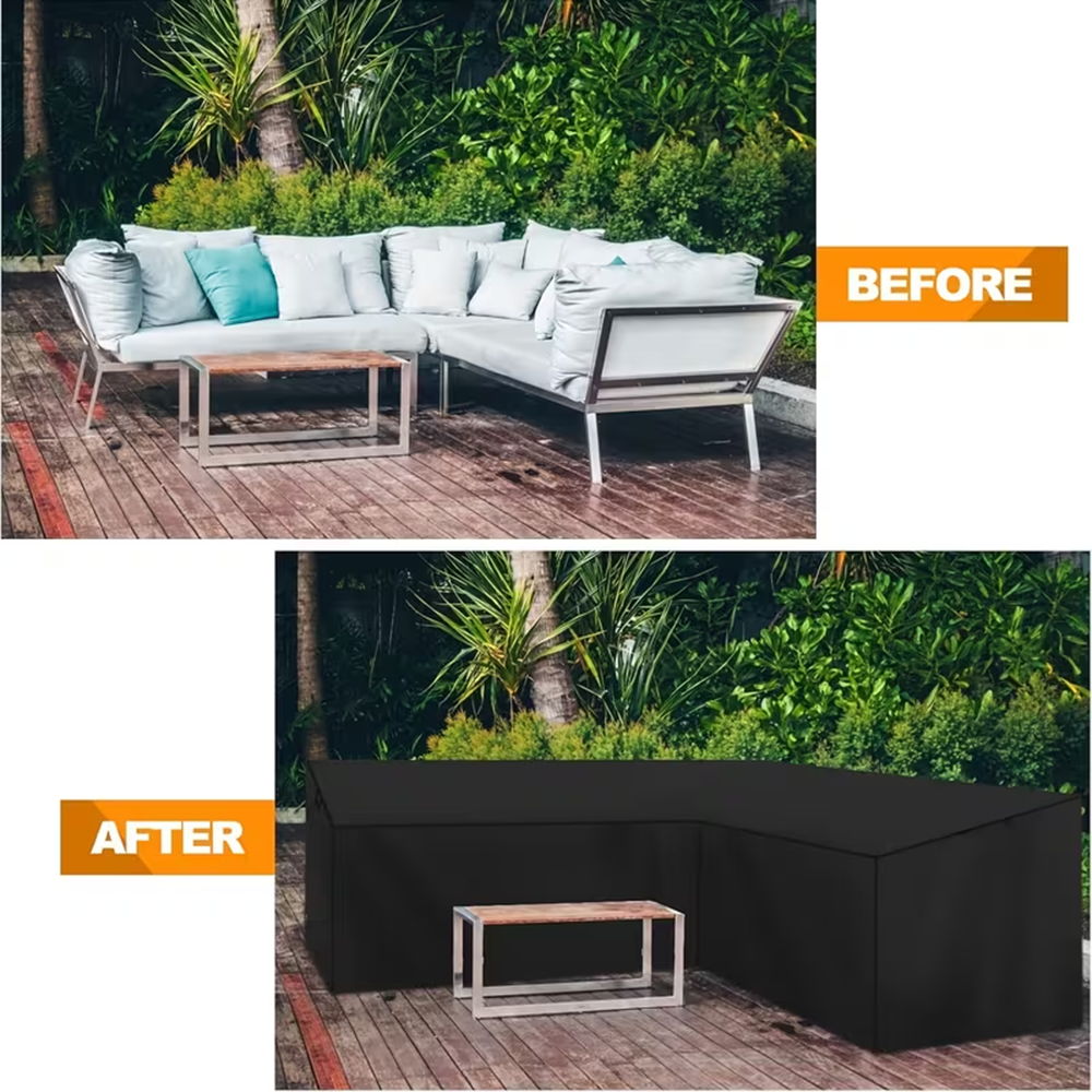 Heavy-duty L-shaped outdoor so - Outdoor Furniture Cover Xl review and price