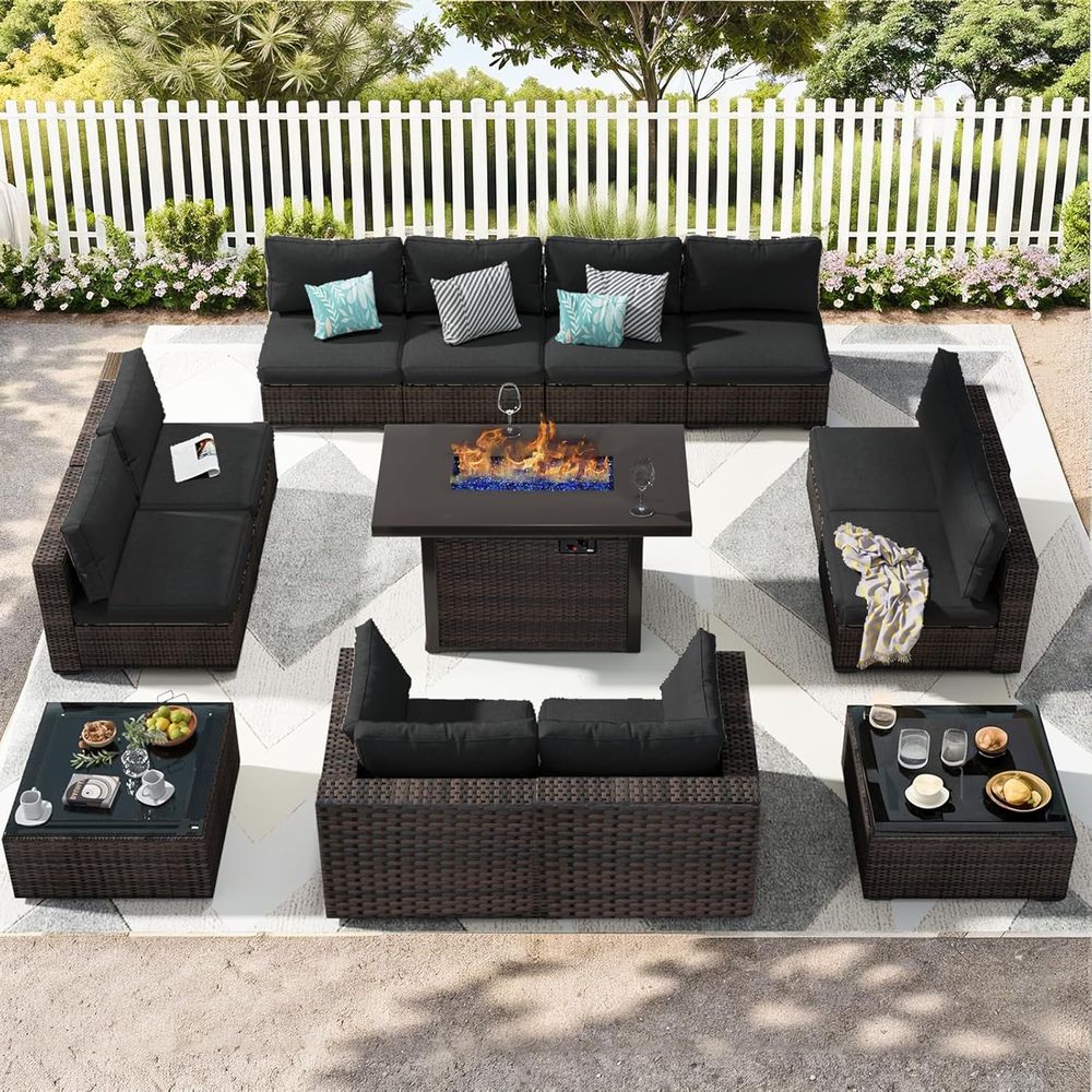 13-Piece Outdoor Sectional Pat - Outdoor Furniture And Fire Pit review and price