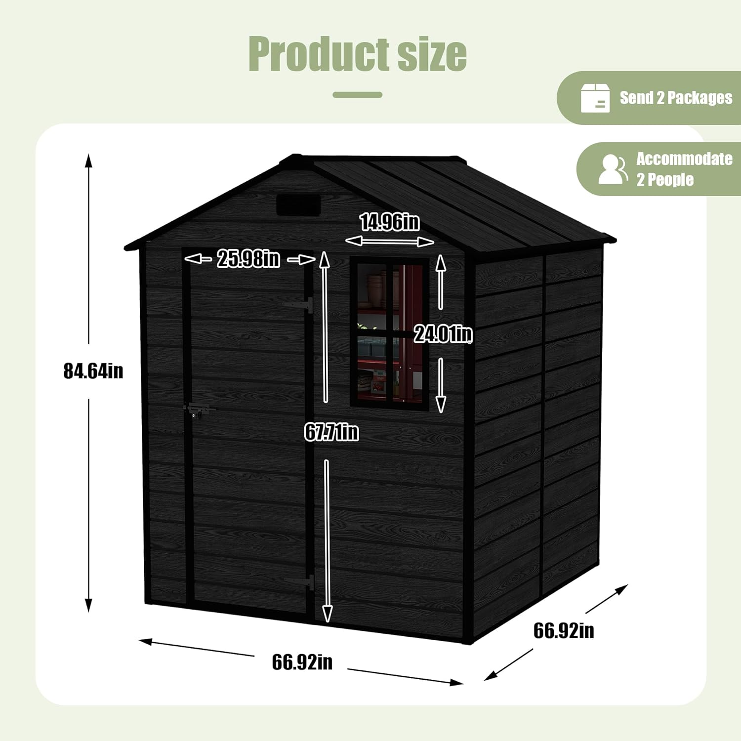 Plastic Storage Shed 6x6 Ft, R - Outdoor Furniture In Store review and price