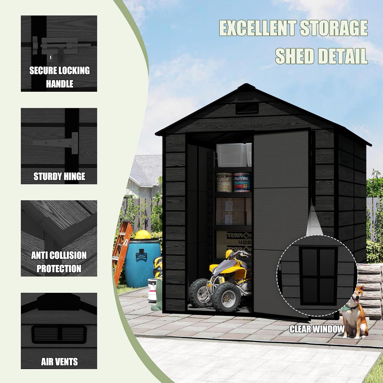 Plastic Storage Shed 6x6 Ft, R - Outdoor Furniture In Store review and price
