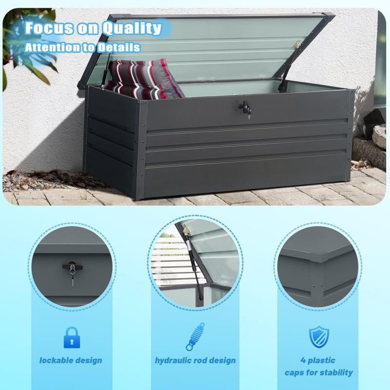2026 New：260 Waterproof Outdoo - Garden Storage Box review and price