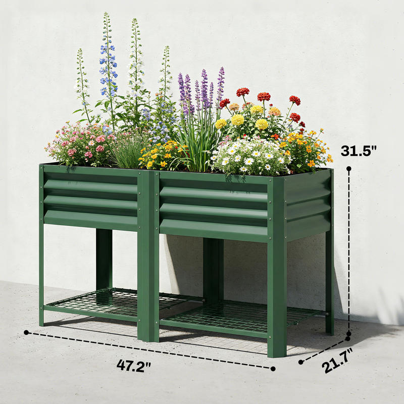 Outsunny Raised Garden Bed Gal - Garden Storage Box review and price