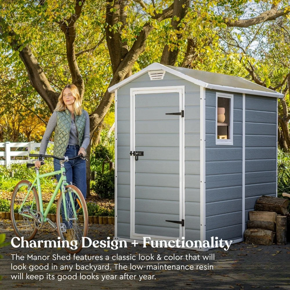 A Manor 4x6 Resin Outdoor Stor - Outdoor Furniture In Store review and price