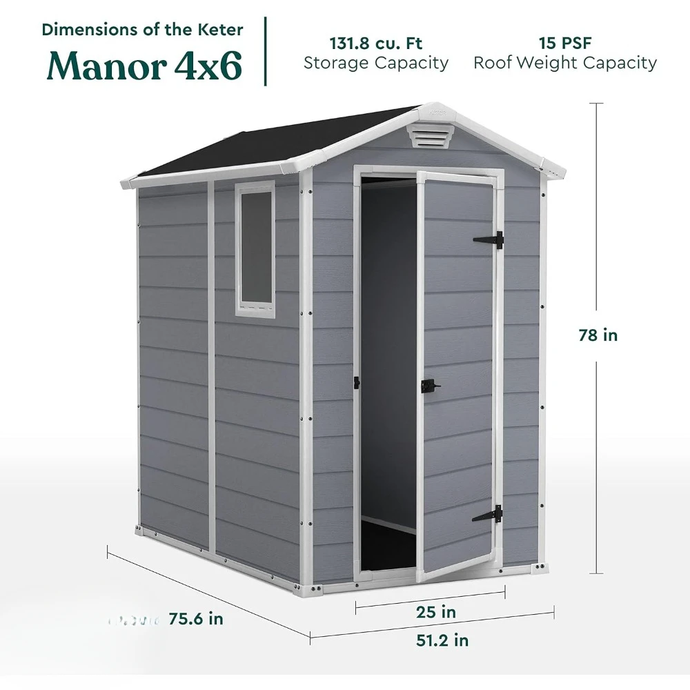 A Manor 4x6 Resin Outdoor Stor - Outdoor Furniture In Store review and price