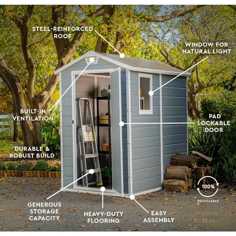 A Manor 4x6 Resin Outdoor Stor - Outdoor Furniture In Store review and price