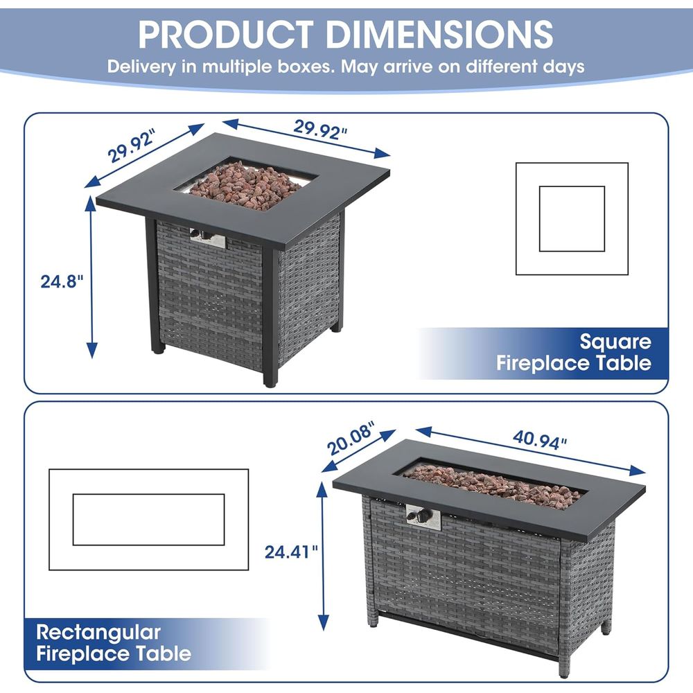 5-Piece Patio Furniture Set wi - Outdoor Furniture And Fire Pit review and price