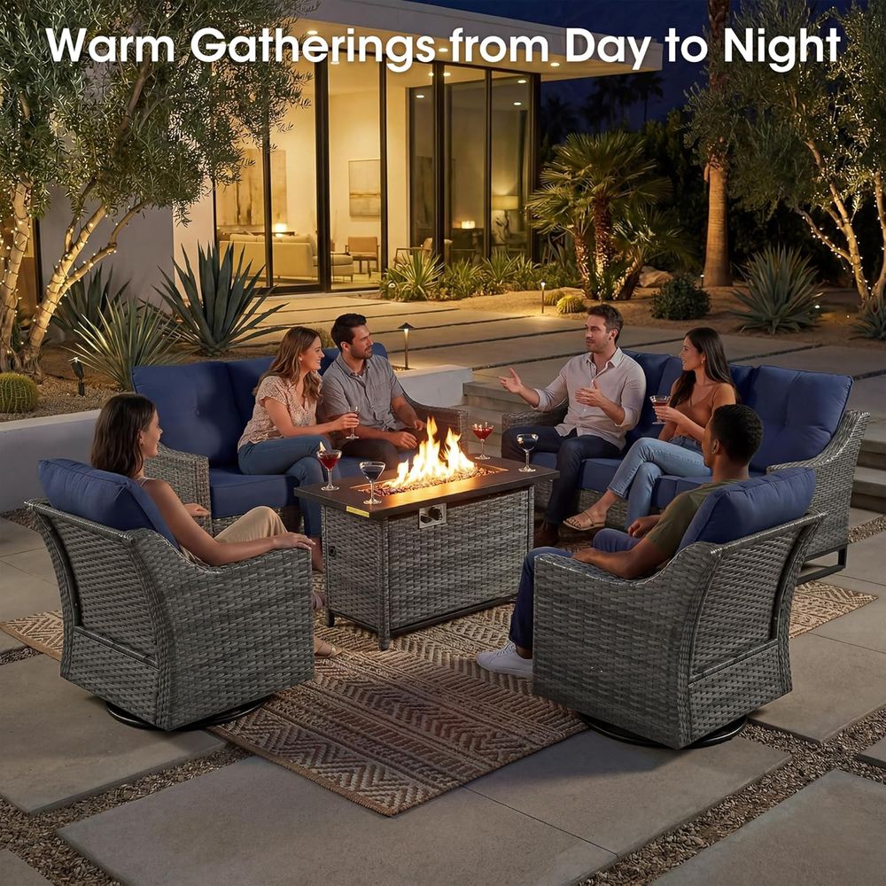 5-Piece Patio Furniture Set wi - Outdoor Furniture And Fire Pit review and price
