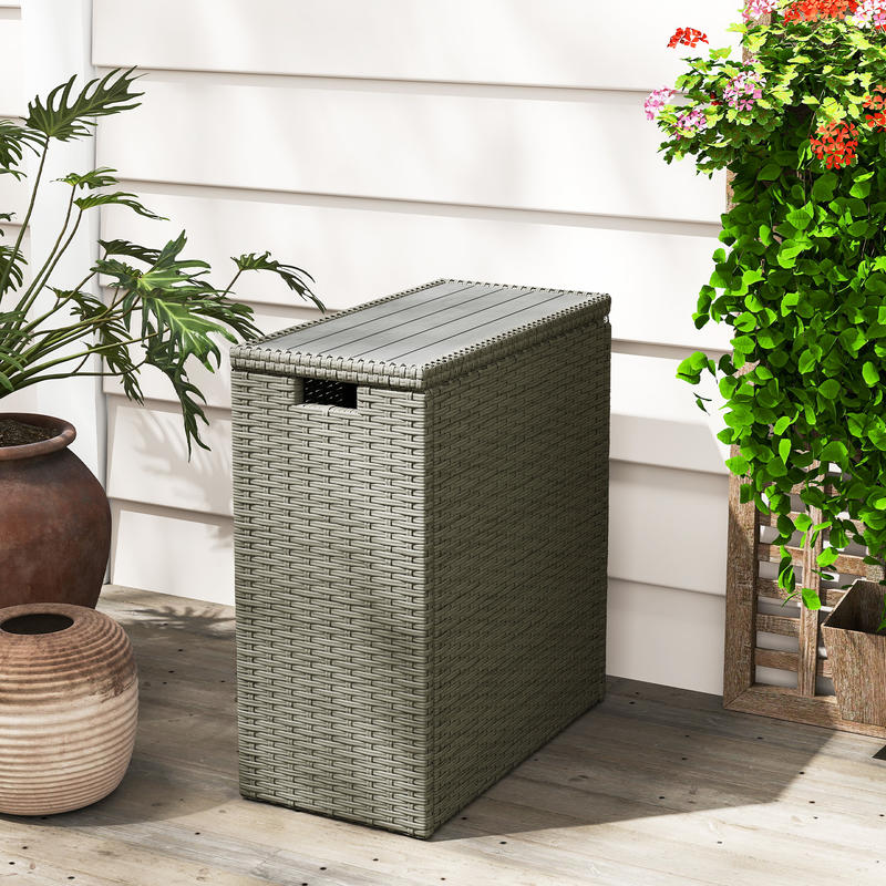 Poly Rattan Garden Box, 66 L S - Garden Storage Box review and price
