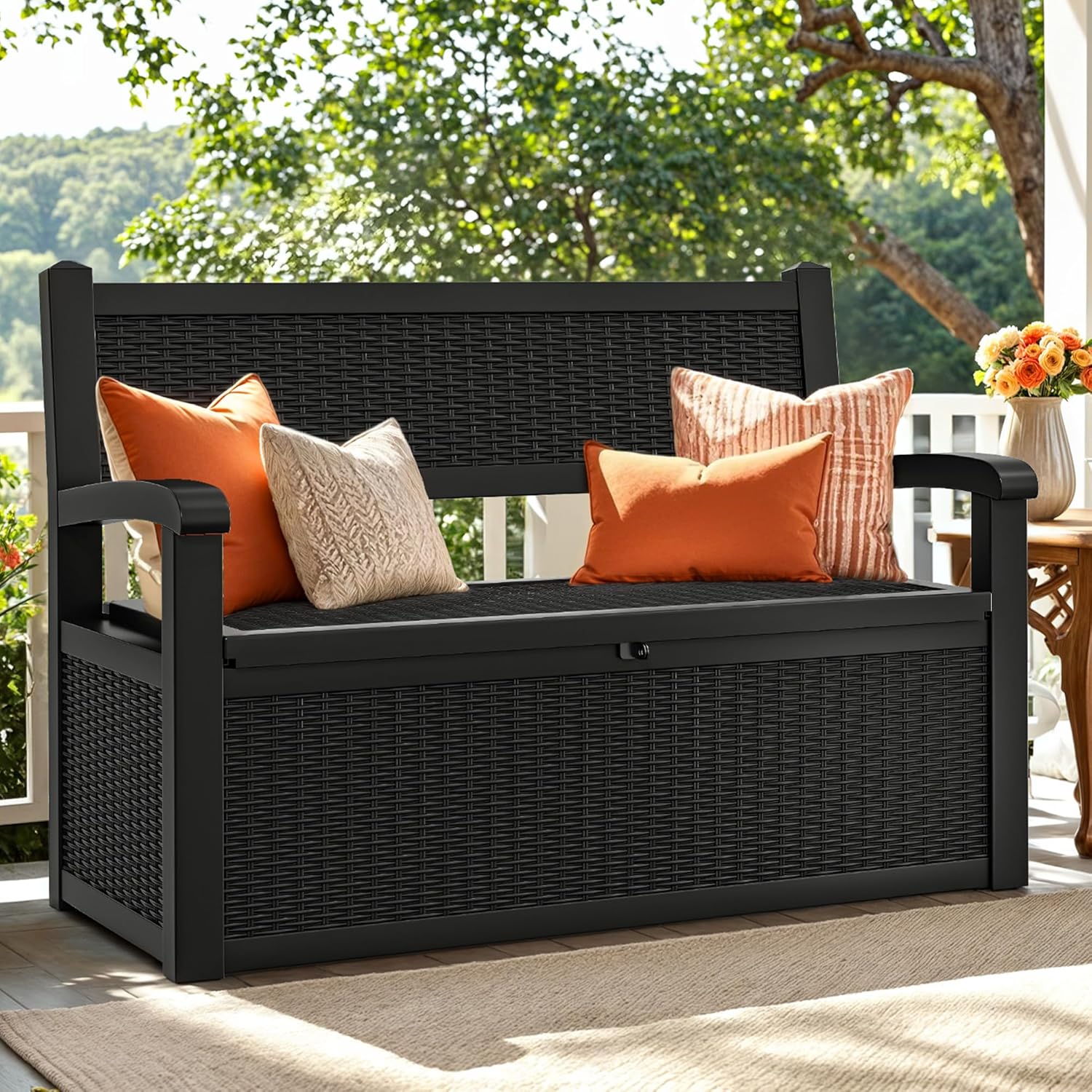 70 Gallon Deck Bench with Stor - Garden Storage Box review and price