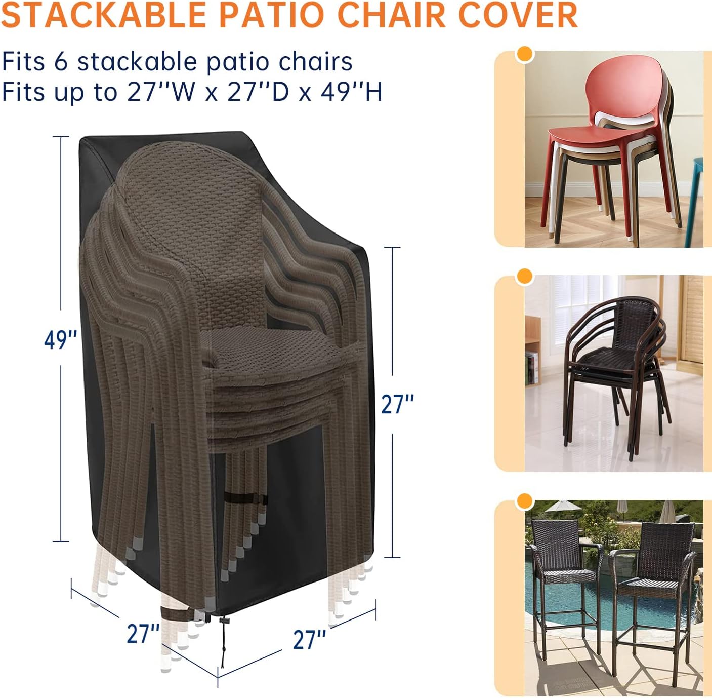 Stackable Patio Chair Covers,  - Outdoor Furniture Covers review and price