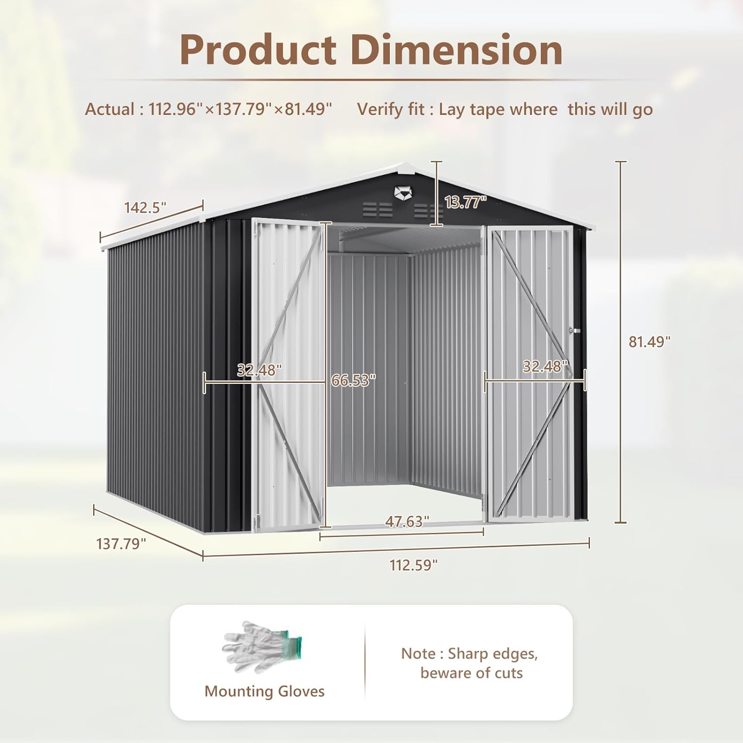10x12 FT Metal Outdoor Storage - Outdoor Furniture Bali review and price