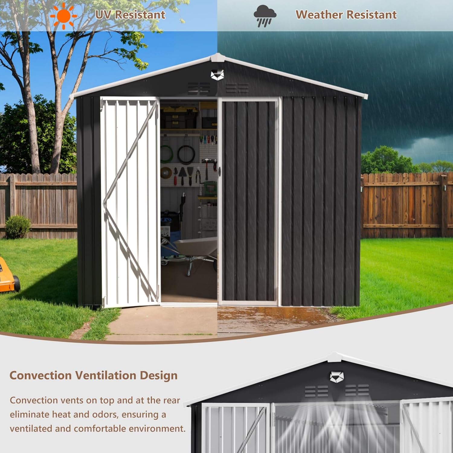 10x12 FT Metal Outdoor Storage - Outdoor Furniture Bali review and price