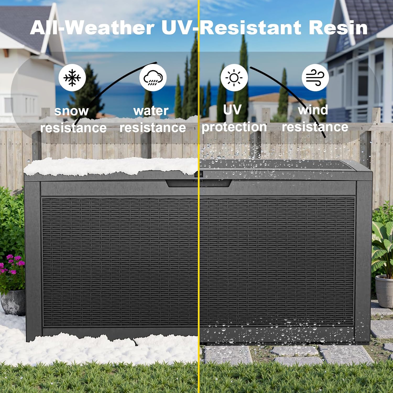 100 Gallon Resin Deck Box, Loc - Outdoor Furniture Warehouse review and price