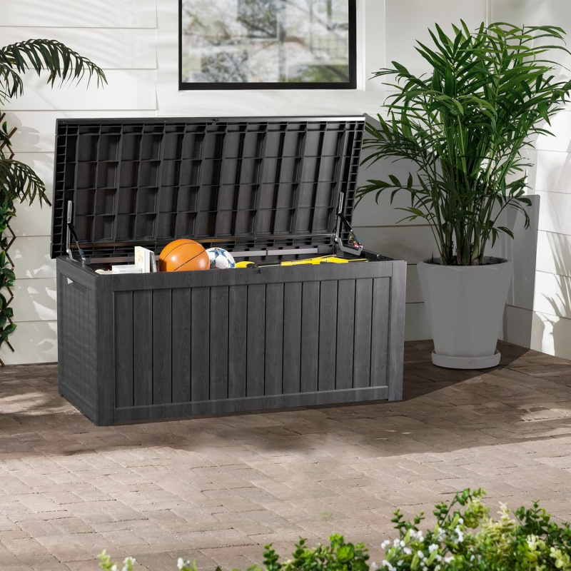 2026 New：270 Lockable Resin Ou - Garden Storage Box review and price