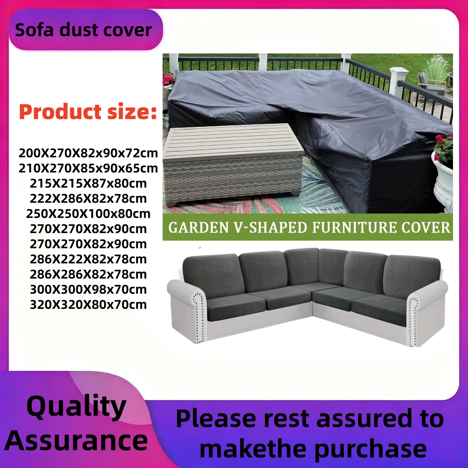 eavy-Duty Outdoor V-Shaped Fur - Outdoor Furniture Covers review and price