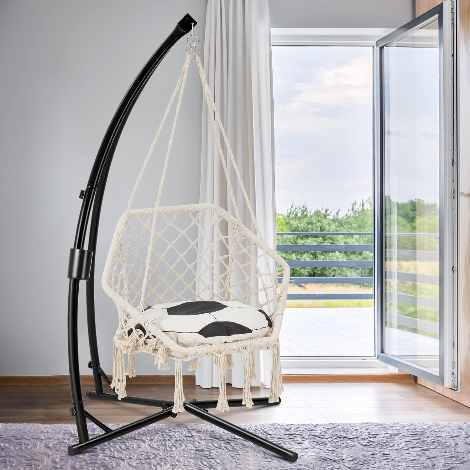 Heavy Duty C-Type Steel Hammoc - Hammock With Stand review and price