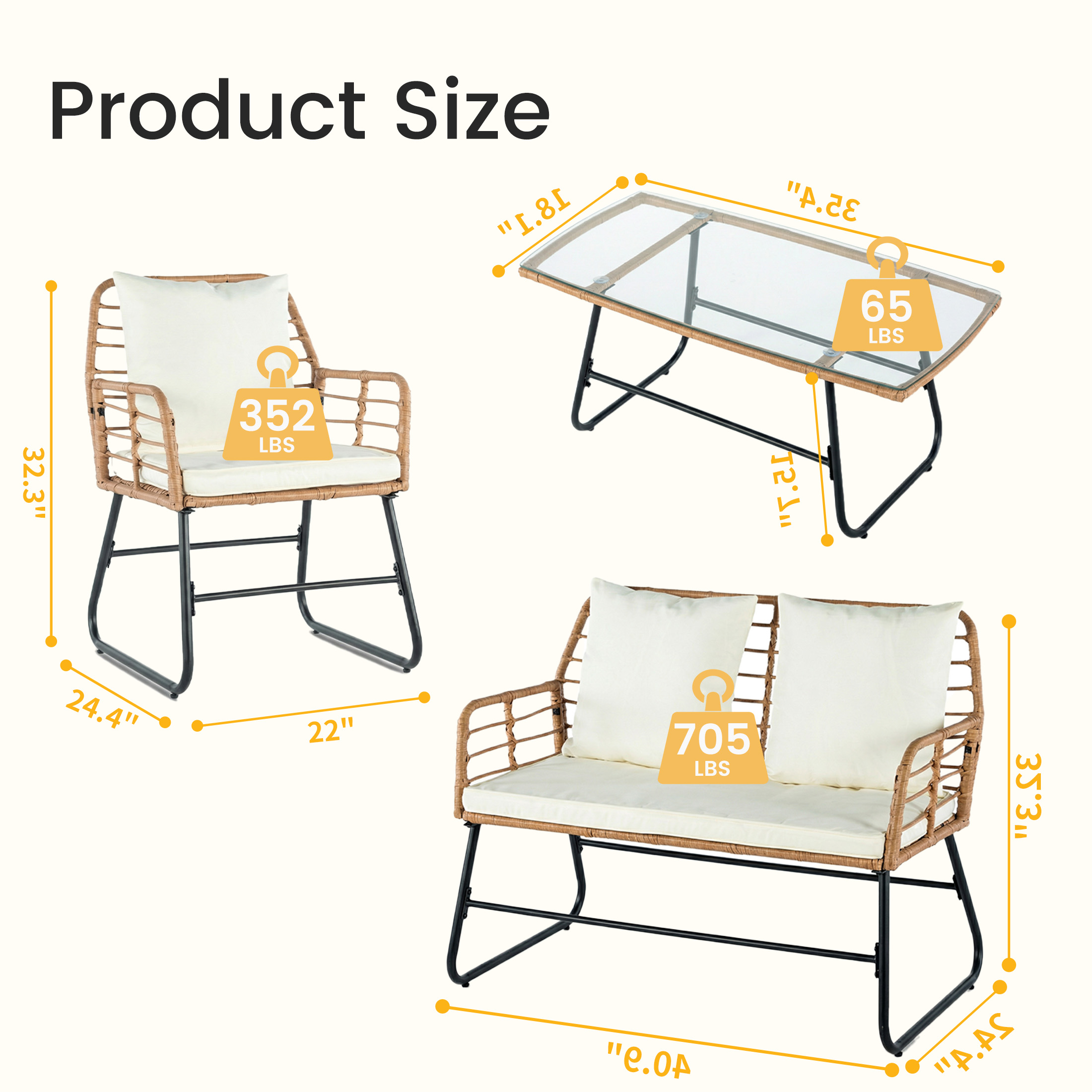 JHK Outdoor Wicker Patio Furni - Outdoor Furniture On Sale review and price