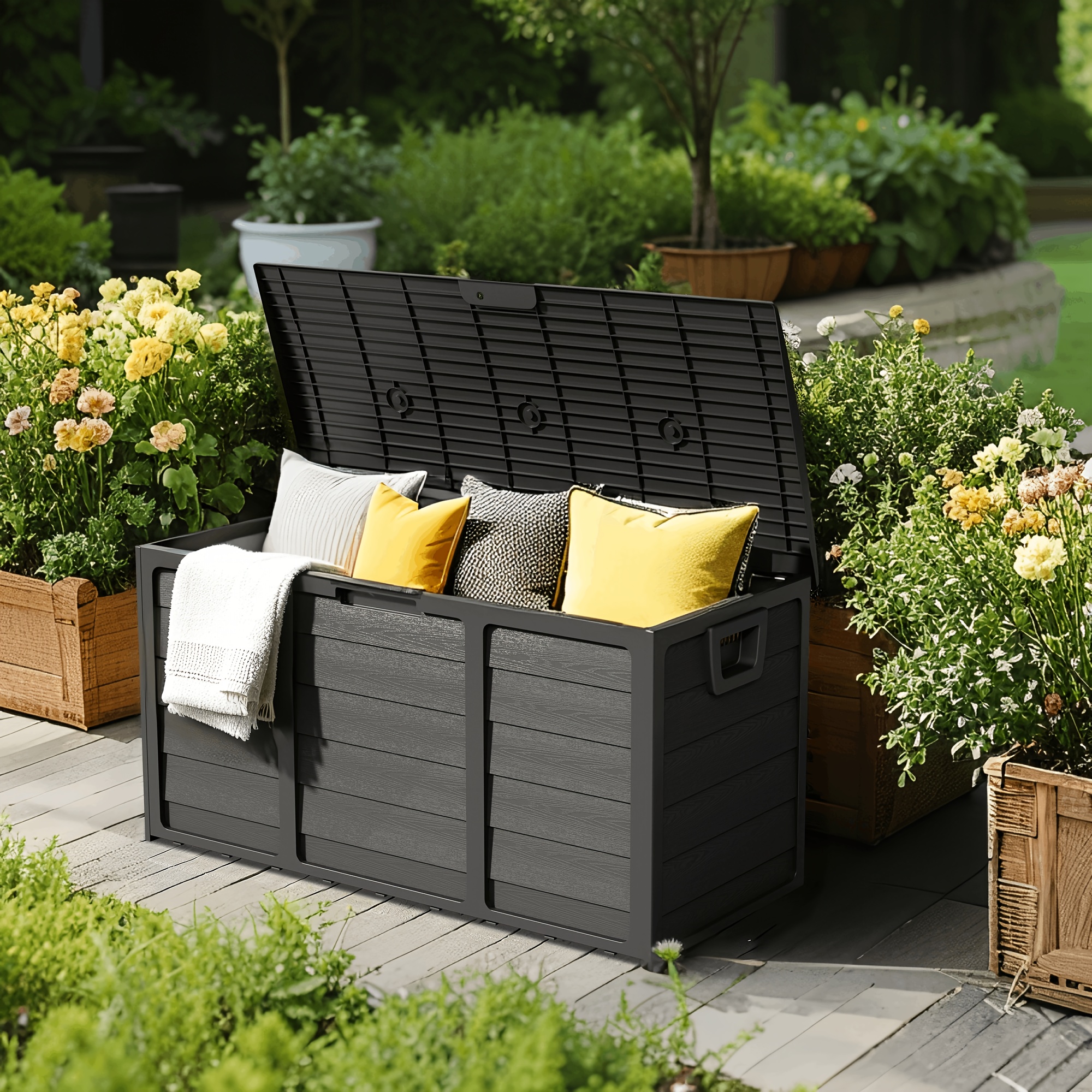 Weatherproof Resin Storage, 75 - Garden Storage Box review and price