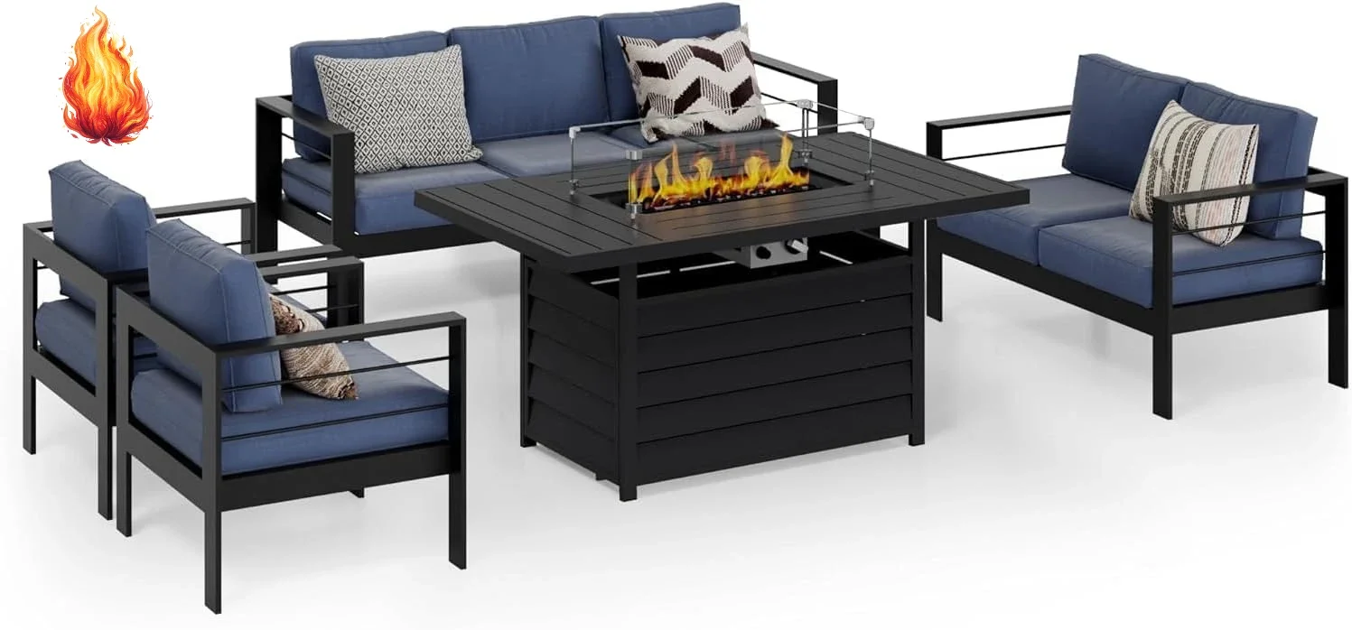 Aluminum Patio Furniture Set,  - Outdoor Furniture And Fire Pit review and price