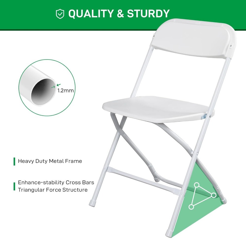 10pcs Folding Chair, Plastic C - Outdoor Furniture In Store review and price