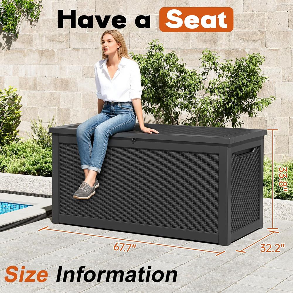 Weatherproof and UV-Resistant  - Garden Storage Box review and price