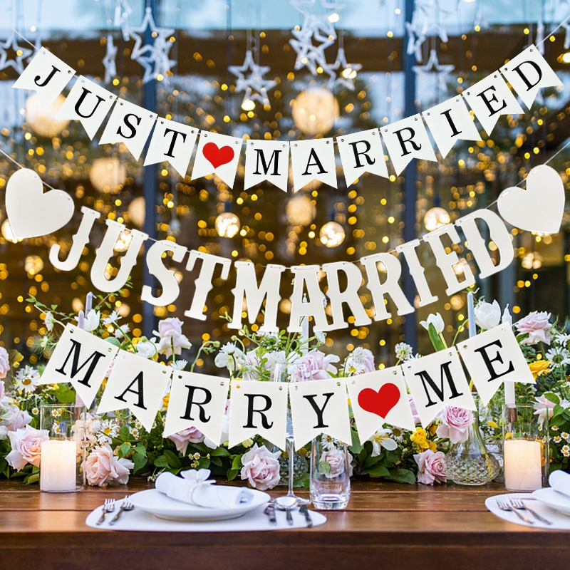 White Just Married Paper Garla - Outdoor Furniture Vintage review and price