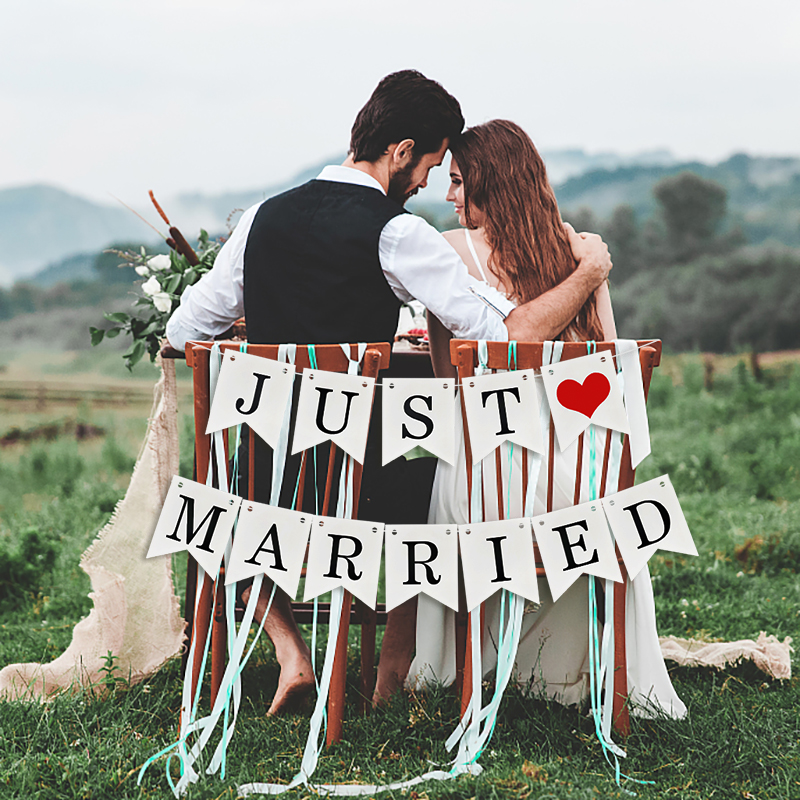 White Just Married Paper Garla - Outdoor Furniture Vintage review and price