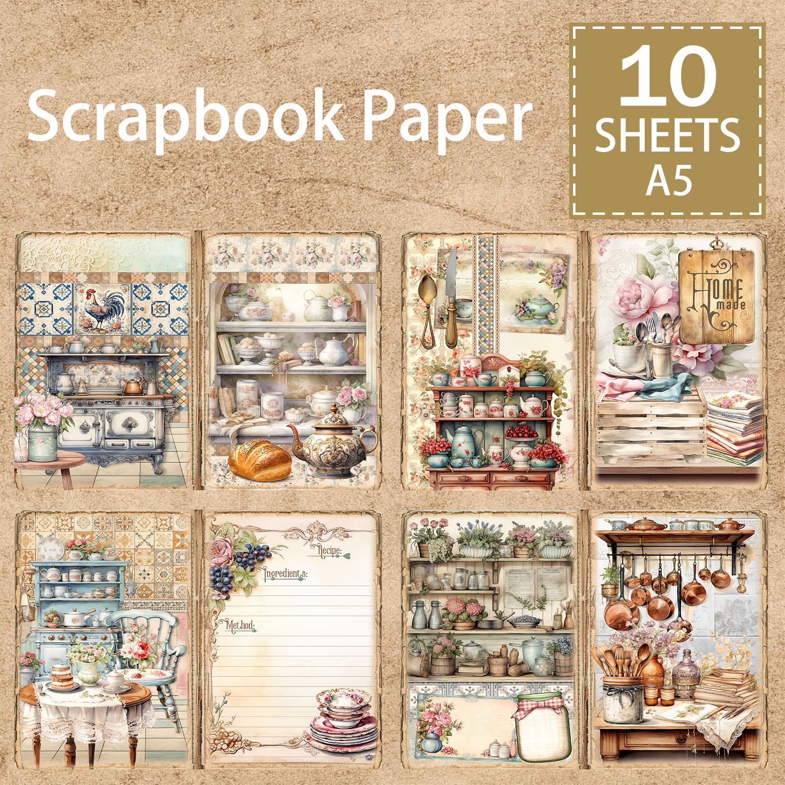10 Sheets A5 Size Retro Cabine - Outdoor Furniture Vintage review and price