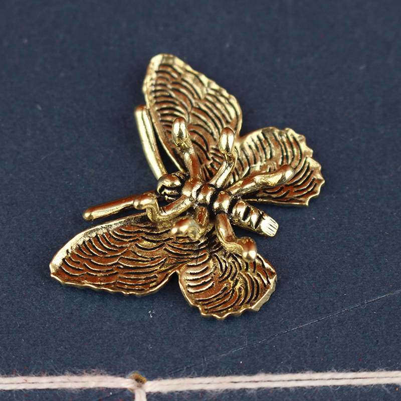 Brass Butterfly Statue, Insect - Outdoor Furniture Vintage review and price