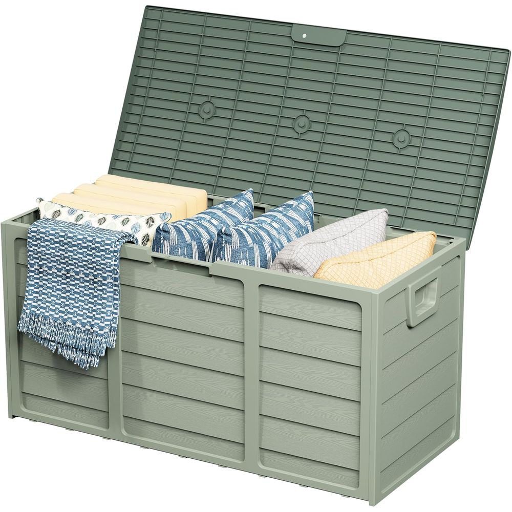 75 Gallon Outdoor Storage Deck - Garden Storage Box review and price