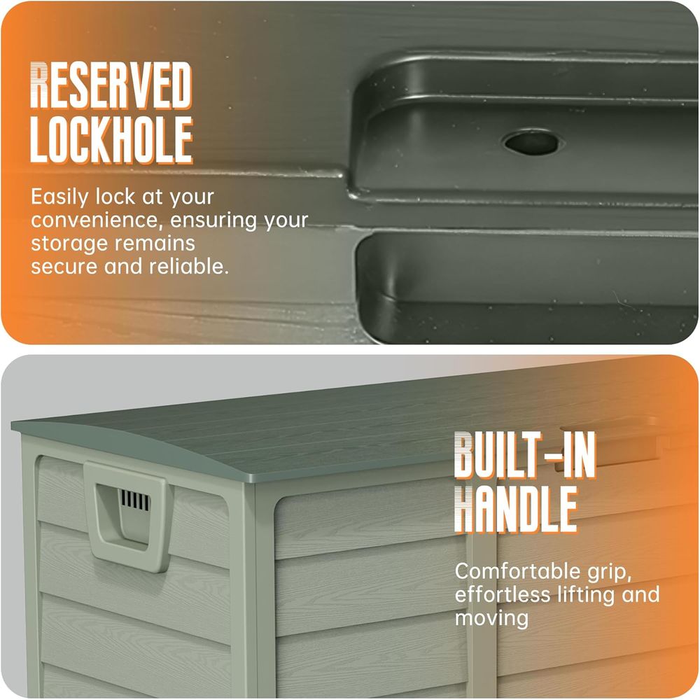 75 Gallon Outdoor Storage Deck - Garden Storage Box review and price