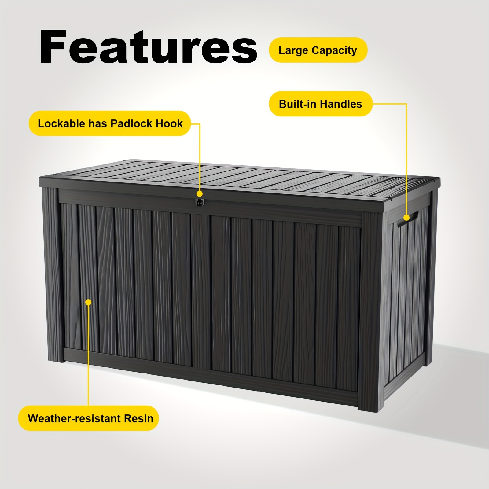 161 Gallon Deck Box, Indoor An - Garden Storage Box review and price