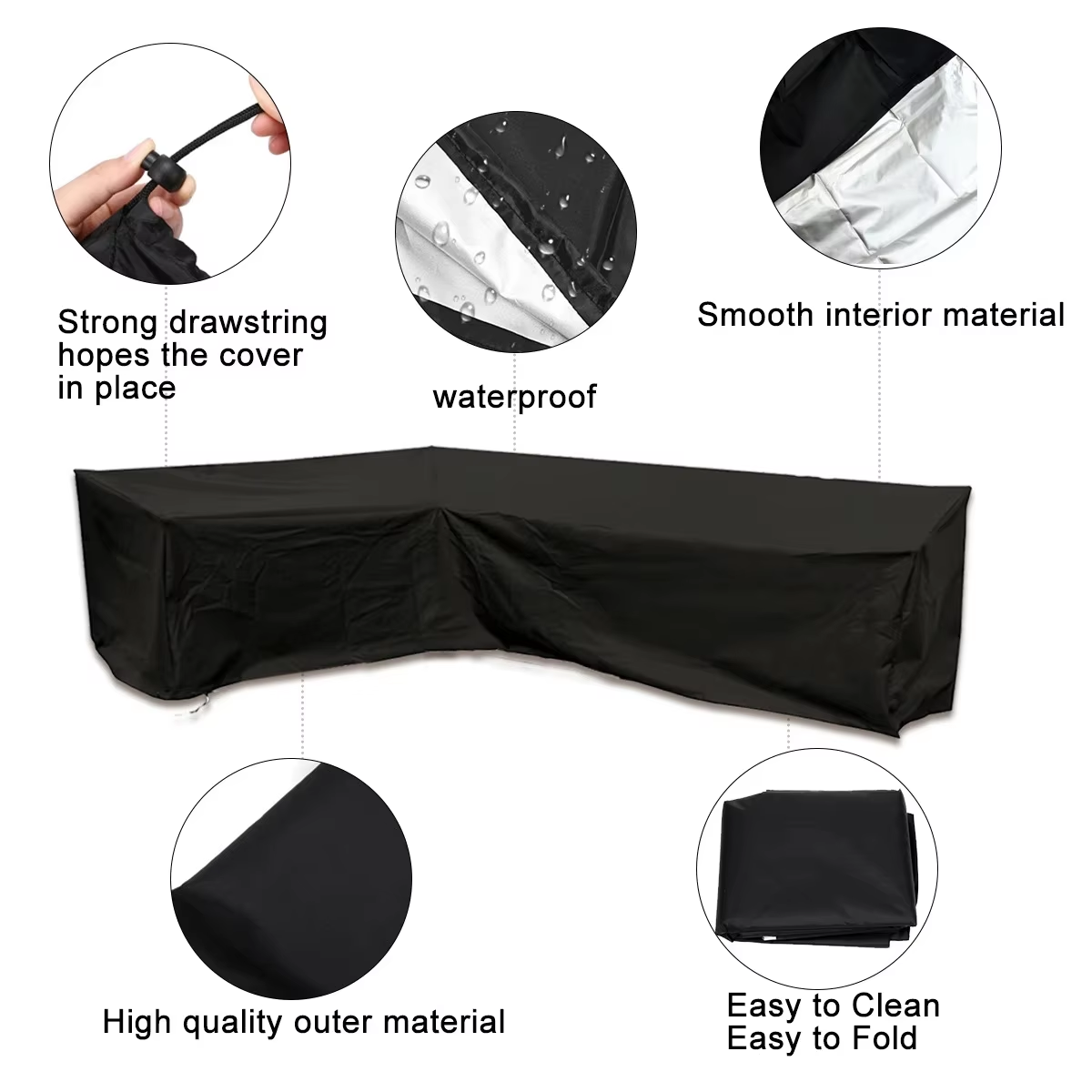 L-Shaped Furniture Cover Multi - Outdoor Furniture Cover Xl review and price