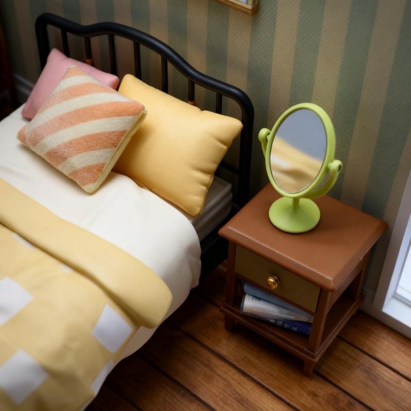 1Pcs Miniature Retro Mirror Dr - Outdoor Furniture Vintage review and price
