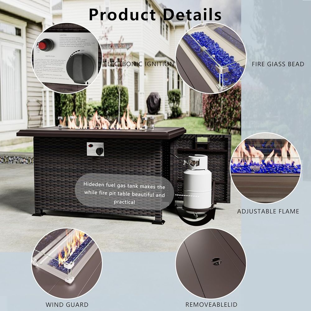 13-Piece Outdoor Sectional Pat - Outdoor Furniture And Fire Pit review and price