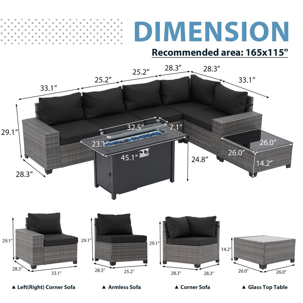 7 Pieces Outdoor Patio Furnitu - Outdoor Furniture On Sale review and price