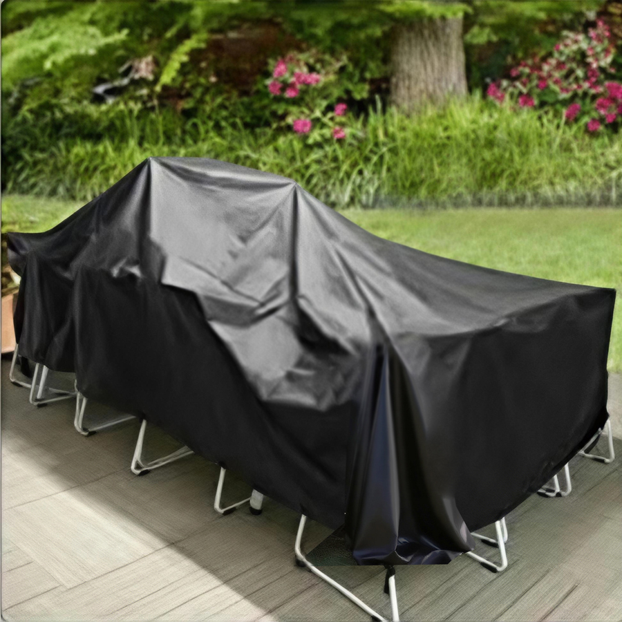 Durable Pure Black PVC Waterpr - Outdoor Furniture Covers review and price