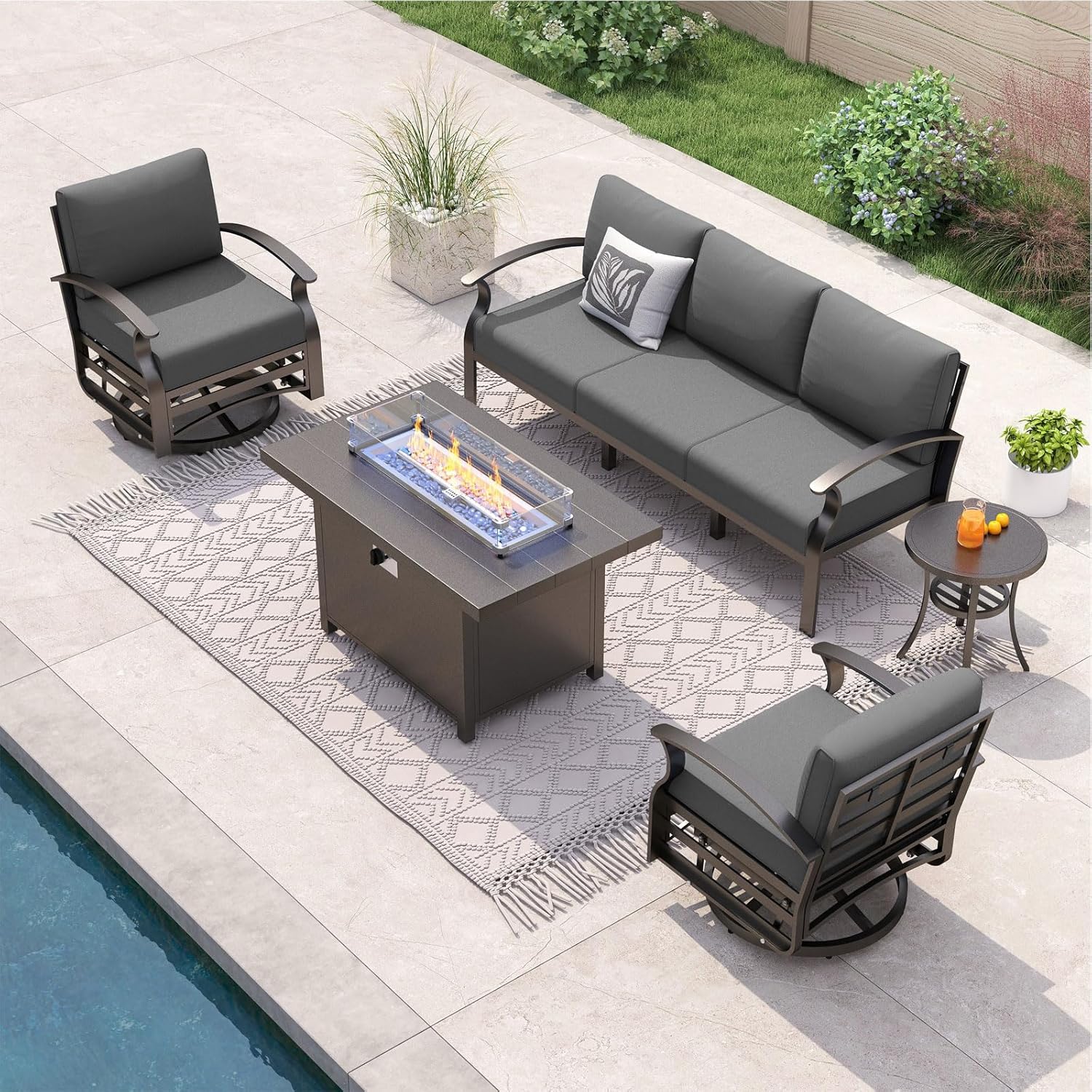Aluminum Patio Furniture Set w - Outdoor Furniture On Sale review and price