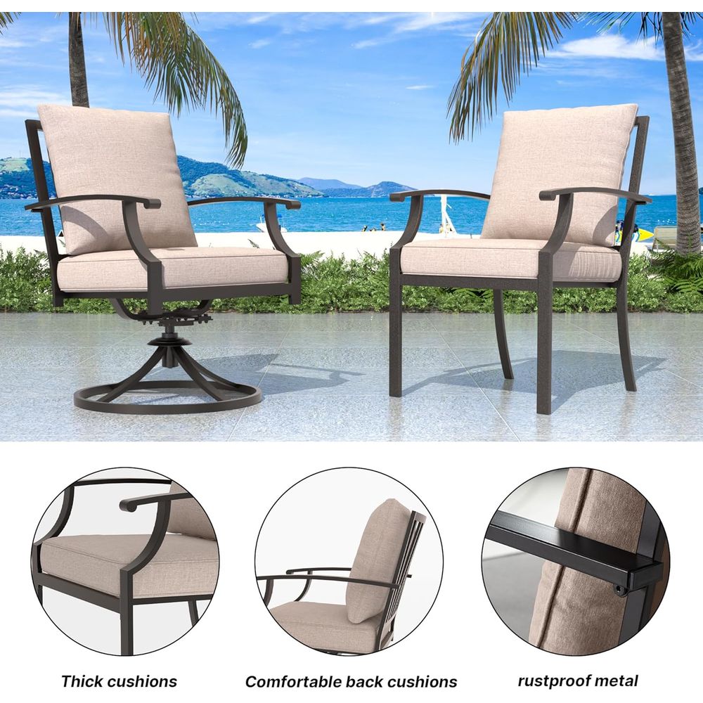 7-Piece Outdoor Patio Furnitur - Outdoor Furniture And Fire Pit review and price